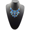 European style geometry irregular Opal choker statement necklace