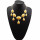 N-0784 European style geometry Facets gems drip choker statement necklace
