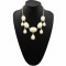 N-0784 European style geometry Facets gems drip choker statement necklace