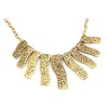 N-1797 Vintage gold metal Retro Goth Punk Rock  bar tassels choker necklace