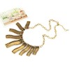 N-1797 Vintage gold metal Retro Goth Punk Rock  bar tassels choker necklace
