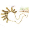 N-1797 Vintage gold metal Retro Goth Punk Rock  bar tassels choker necklace