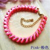 B-0001 New Coming Fashion Lovely Golden Metal Silk Rope Handmade Bracelet
