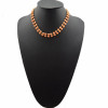 N-0260 koreab style statement gold plated resin gem choker  Necklace
