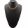 N-0260 koreab style statement gold plated resin gem choker  Necklace