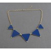 N-4565 New Arrival Cute Fashion Gold Plated Metal Enamel Triangle Charming Choker Necklace