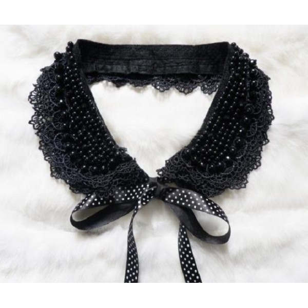 N-2042 Ladies Faux pearl Crystal Lace Collar Wedding Party Jewelery Necklace
