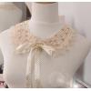 N-2042 Ladies Faux pearl Crystal Lace Collar Wedding Party Jewelery Necklace