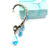 E-1176 New vintage style silver metal rivet rhinestone rivet ear cuff ear stud