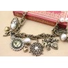 N-4806 New Heart Bird Angel Notre Dame de Paris Charms Pearl Choker Necklace