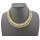 New Style gold plated Multilayer crystal snake chain choker necklace N-1257