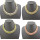 New Style gold plated Multilayer crystal snake chain choker necklace N-1257