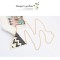 New Enamel Gold Plated Pyramid Taper Geometrical Triangle necklace Ring set