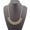 N-0778 New gold plated Chain rhinestone crystal collar Pendant Necklace
