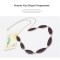 S-0004 New Fashion Silver Plated Enamel Coffee Willows  Leaf Necklace Bracelet Set
