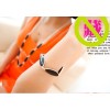 S-0004 New Fashion Silver Plated Enamel Coffee Willows  Leaf Necklace Bracelet Set