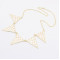 N-4574 New Arrival Gold Plated Enamel Triangle Pendant Choker Necklace