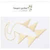 N-4574 New Arrival Gold Plated Enamel Triangle Pendant Choker Necklace