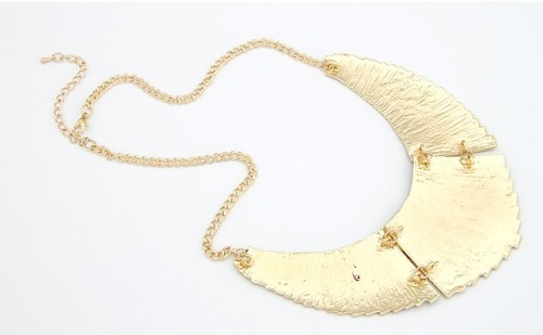 N-4518 New European style gold plated enamel tassels shape collar necklace
