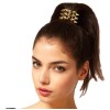 F-0009 Hot punk style rivets gold silver black 3 colors Hairband Ponytali Holder Hair Accessory