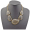 N-0567 New Arrival Vintage Style Colors Option Drop Gem Necklace