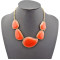 N-0567 New Arrival Vintage Style Colors Option Drop Gem Necklace
