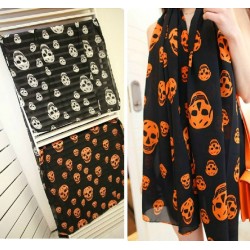 C-0021 2012 Korean new woman scarf Europe skull scarf velvet Chiffon Scarf