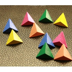 European style Pyramid three-dimensional triangle rivet ear stud E-2019