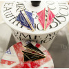 E-2027 New European Style Gold Plated Alloy Glazed Geometry Triangle Ear Stud Earring