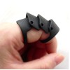 punk silver gold Black plated Movable joint  ring R-0051