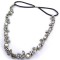 New Comming silver/Bronze plated crystal rhinestone leaf flower necklace/ Headband F-0007