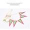 N-4591 New Arrival Fashion Punk Golden Metal 2Color Enamel Triangle Necklace