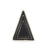 R-0736 New Punk Fashion Cool Gold Plated Metal Enamel Triangle Ring