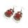 S-0061 New Arrival Bohemia Vintage Bronze Enamel Flowers Choker Necklace Earring Set