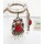 S-0061 New Arrival Bohemia Vintage Bronze Enamel Flowers Choker Necklace Earring Set