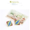 E-2023 New European Fashion Gold Plated Square Colorful Enamel Rhombus Lovely Ear Stud Earring
