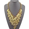 N-1855 New Arrival Fashion Charming Multilay Leaf Tassel Choker Necklace