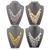 N-1855 New Arrival Fashion Charming Multilay Leaf Tassel Choker Necklace