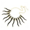 N-1868 European Fashion Charming Golden Metal Enamel The Small Tadpole Choker Necklace