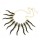 N-1868 European Fashion Charming Golden Metal Enamel The Small Tadpole Choker Necklace
