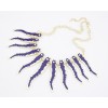 N-1868 European Fashion Charming Golden Metal Enamel The Small Tadpole Choker Necklace