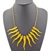 N-1869 European Fashion Lovely Vintage Gold Metal Enamel The Small Tadpole Choker Necklace