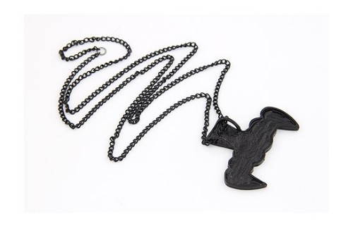 N-4581 Fashion Cool Enamel Metal Tooth Lovely Pendant Necklace