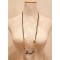 N-2325 New Fashion Multilayer Chains Golden Gun Black Rings Star Necklace