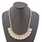 N-0778 New gold plated Chain rhinestone crystal collar Pendant Necklace