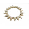 B-0047 punk Style Man made Opal rivet stretch bracelet