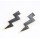 E-2031 New Punk Fashion Golden Metal Enamel Big Lifhtning Earring Ear Stud