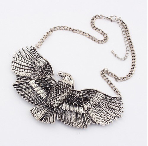 European style Fashion The eagle expanded its wings  Choker Bib Necklace N-3252