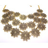 N-1873 New Arrival vintage style multilayer lace shape flower bib Necklace