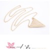 N-4516 European style gold Plated Enamel Leopard Print Triangle Pendant Neckalce